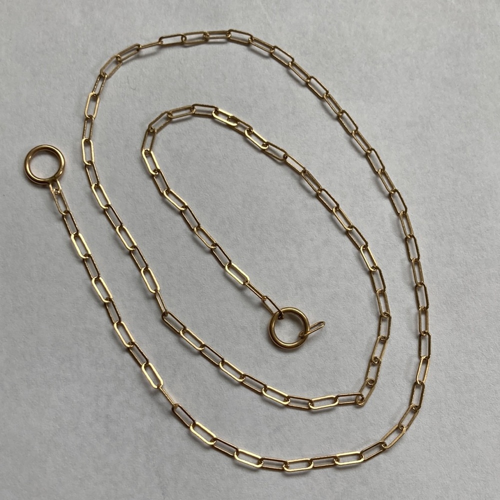 Marla Aaron 14k Yellow Gold Square Link Chain - Picture 1 of 4
